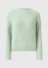 Green Space Dye Oversized Jumper - S Image 4