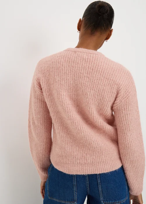 Light Pink Oversized Space Dye Jumper - XS Image 2