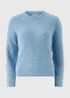 Denim Blue Space Dye Oversized Jumper - Extra small Image 4