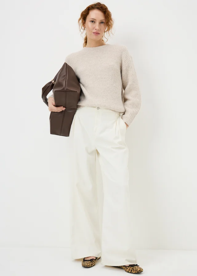 Oatmeal Oversized Space Dye Jumper