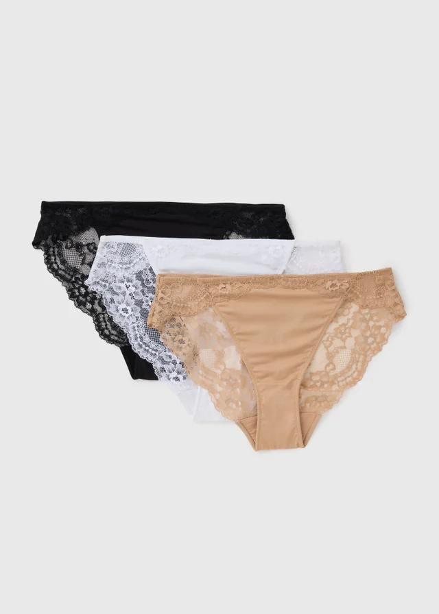 3 Pack High Leg Knickers