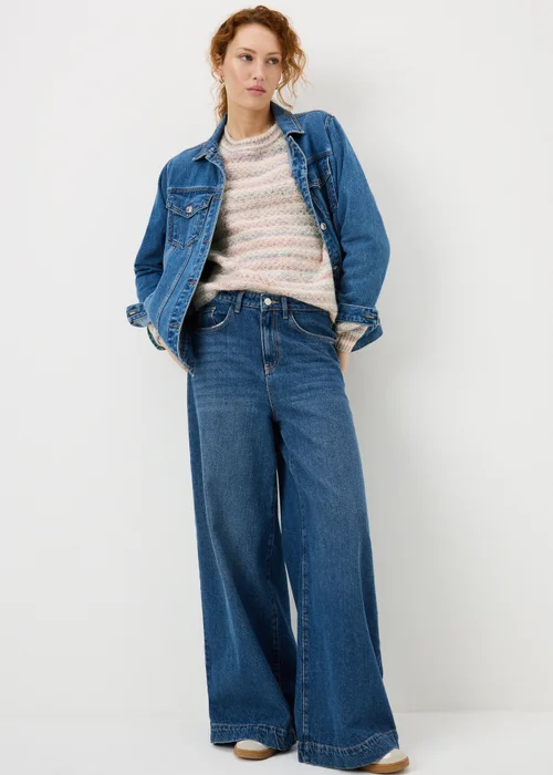 Multi Colour Stripe Space Dye Jumper - L Image 2