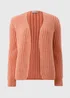 Orange Knitted Lofty Cardigan - XS Image 4