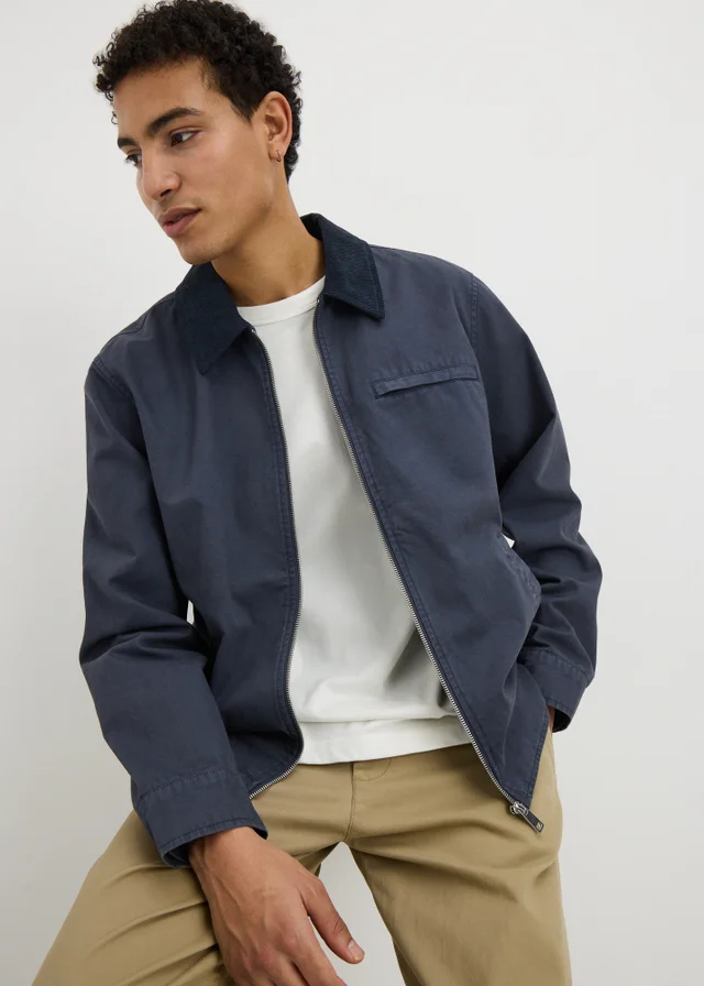 Blue Canvas Chore Jacket