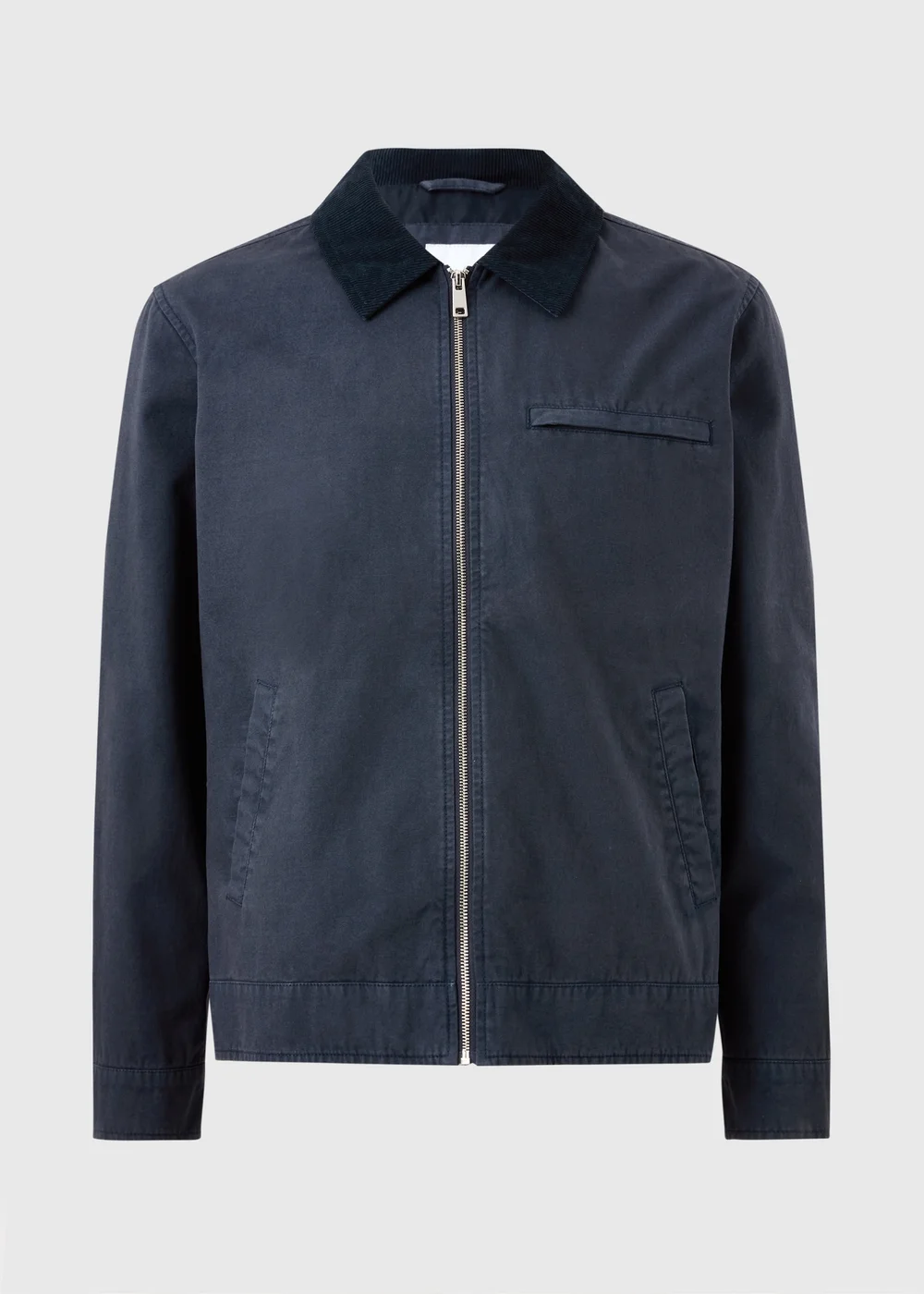 Blue Canvas Chore Jacket - S Image 4