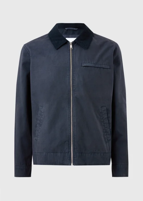 Blue Canvas Chore Jacket - S Image 3