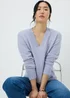 Lilac V-Neck Jumper - Extra small Image 1