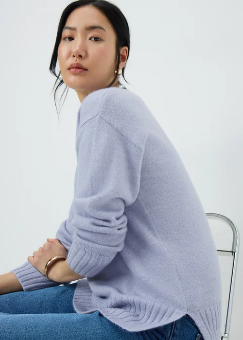 Lilac V-Neck Jumper - Extra small Image 1