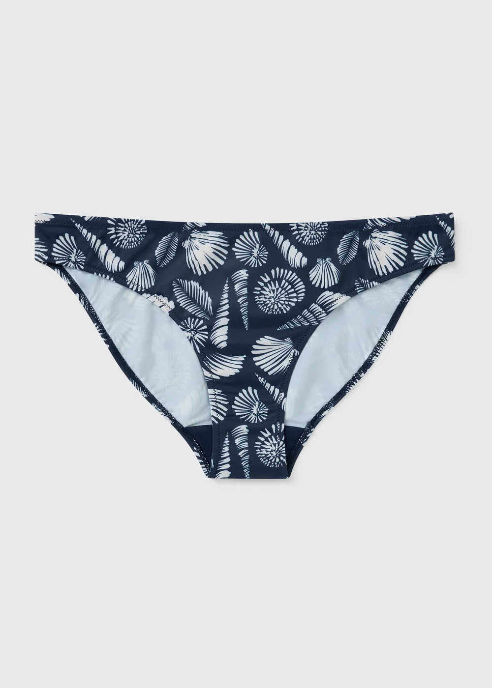 Navy Shell Print Bikini Bottoms - 20 Image 3
