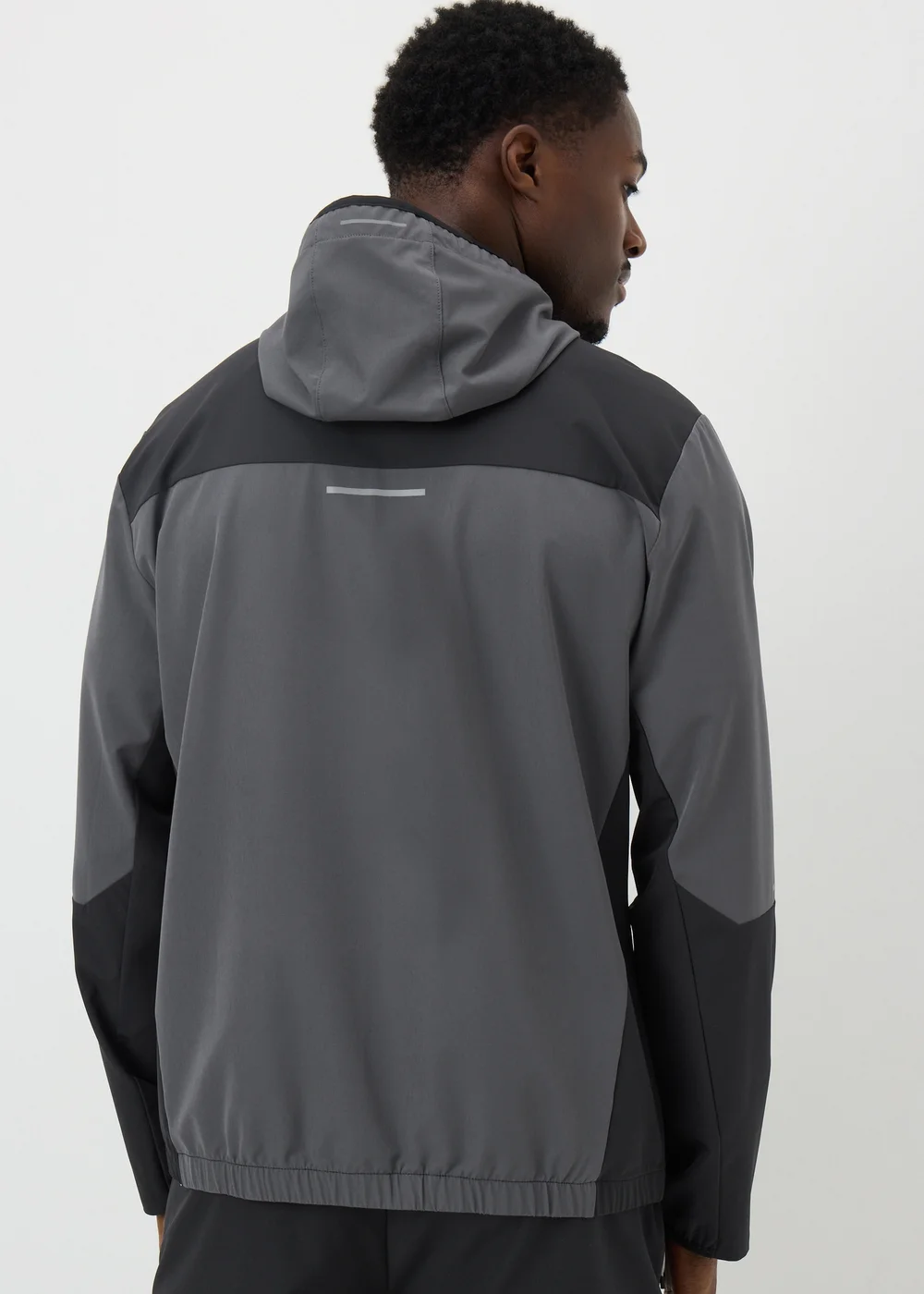 Souluxe Charcoal Woven Zip Co Ord Jacket - XS Image 3