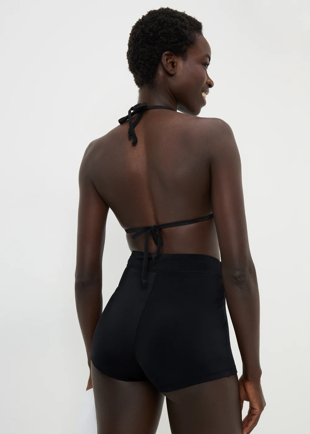 Black Shapewear Short Bikini Bottoms - Size 10 Image 2