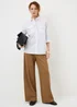Camel Formal Wide Leg Trousers - Size 18 29 leg Image 1