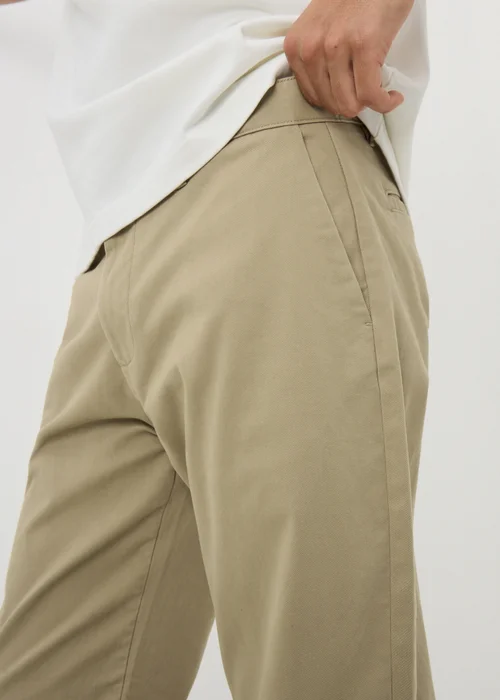 Sand Straight Fit Chinos - 30 Waist Regular Image 3