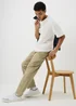 Sand Straight Fit Chinos - 30 Waist Regular Image 1