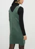 Teal Faux Suede Pinafore Dress - 18 Image 3