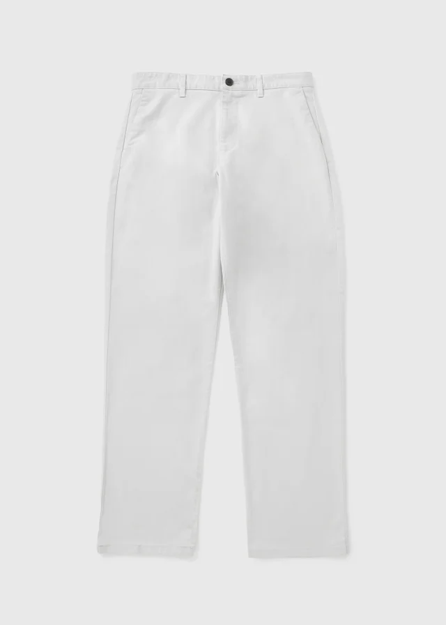 Light Grey Straight Fit Chinos