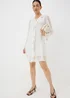 Ivory Dobby Ruffle Mini Dress - Size 8 Image 1