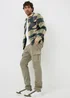 Sage Knitted Tapered Cargo Trousers - 30 Waist Regular Image 1