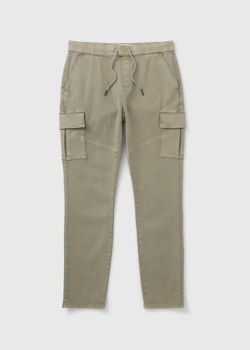 Sage Knitted Tapered Cargo Trousers - 30 Waist Regular Image 4