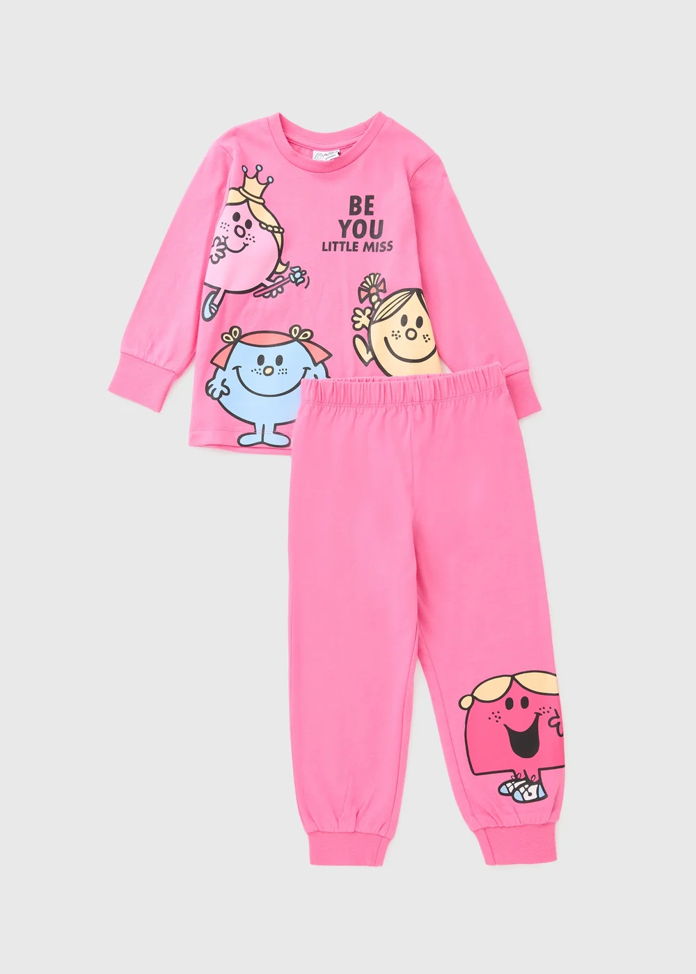 Mr Men Girls Pink Little Miss Pyjama Set (1-7yrs) - 1 to 1 half years Image 1