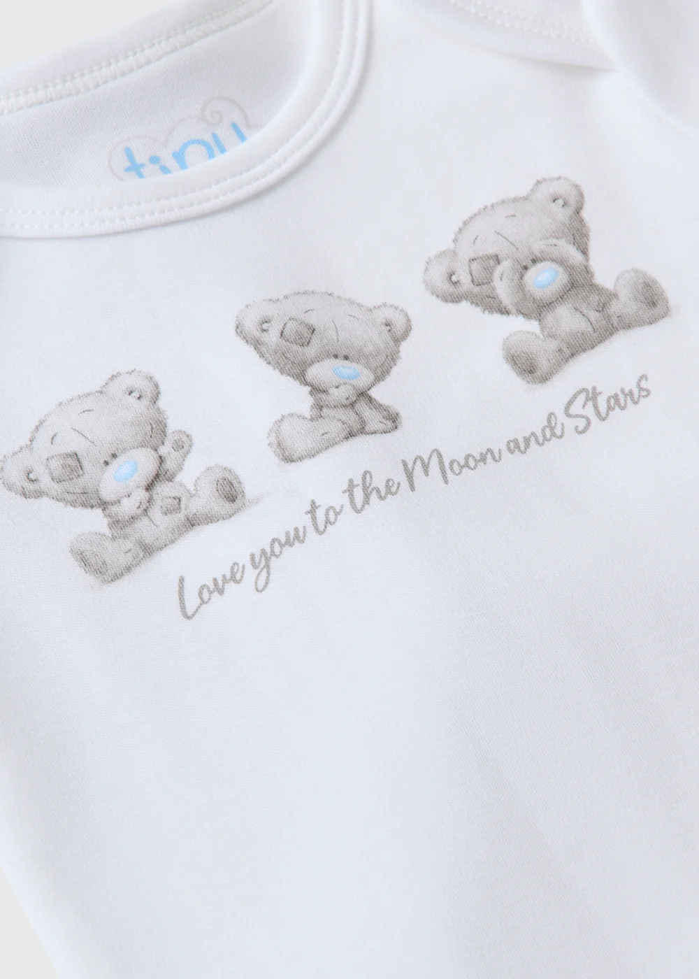 Tiny Tatty Teddy 3 Pack White Bodysuits (Newborn-12mths) - Age 9 - 12 Months Image 2