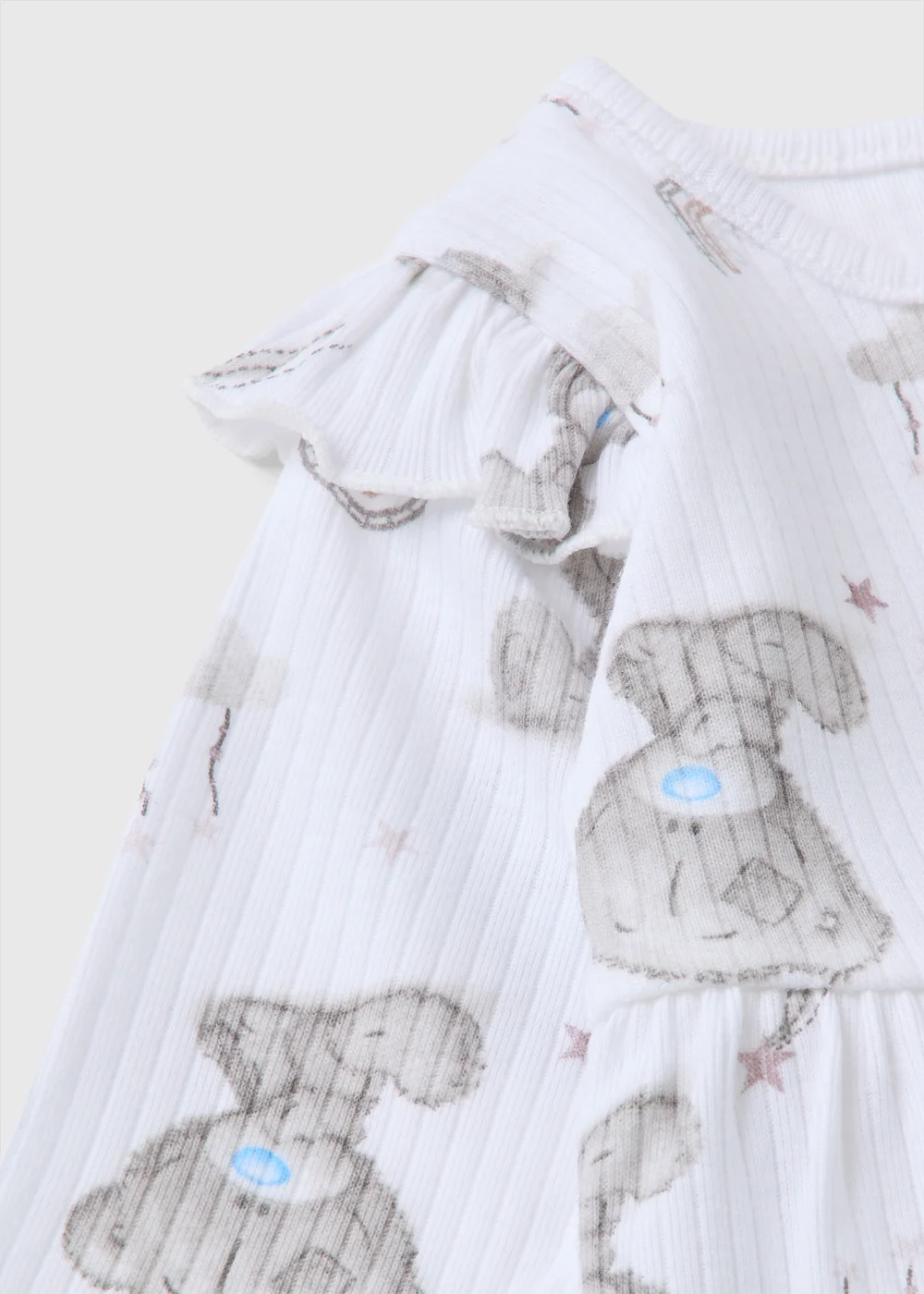 Tiny Tatty Teddy Baby White Dress & Tights Set (Newborn-12mths) - Up to 1 Month Image 2