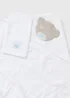 Tiny Tatty Teddy Baby White Towel Cuddle Wrap - One Size Image 2