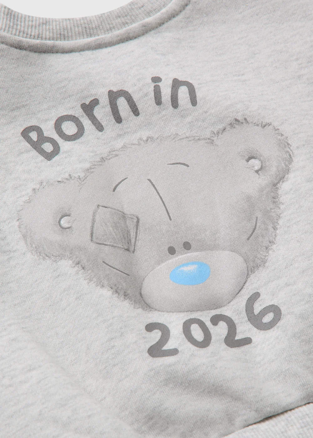 Tiny Tatty Teddy Baby Grey Sweatshirt & Jogging Bottom Set (Newborn-12mths) - Up to 1 Month Image 2