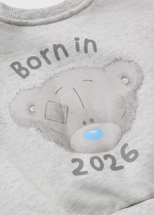 Tiny Tatty Teddy Baby Grey Sweatshirt & Jogging Bottom Set (Newborn-12mths) - Up to 1 Month Image 2