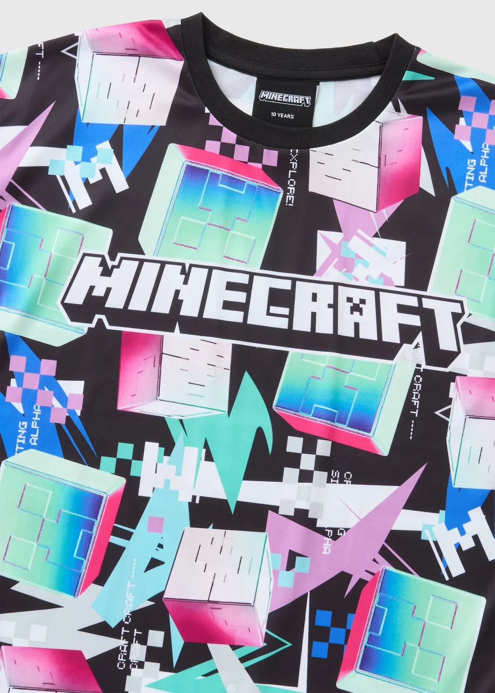 Minecraft Boys Multicolour T-Shirt (5-13yrs) - Age 5 Years Image 2
