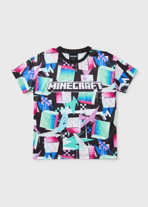 Minecraft Boys Multicolour T-Shirt (5-13yrs) - Age 5 Years Image 1