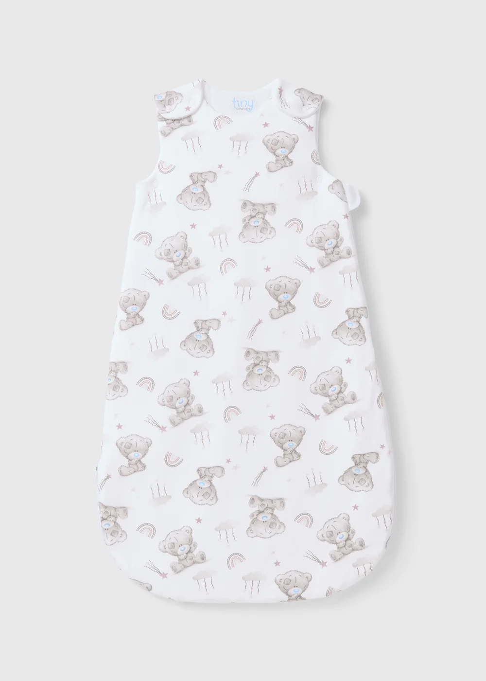 Tiny Tatty Teddy Baby White Sleeping Bag (Newborn-23mths) - Age 0 - 6 Months Image 1