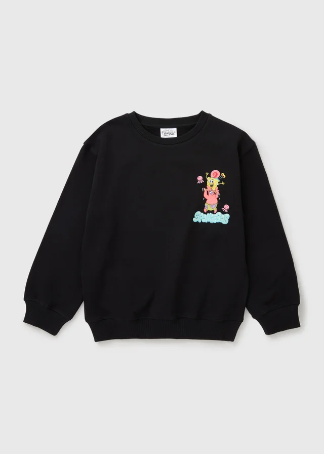 Spongebob Boys Black Sweatshirt (5-13yrs)