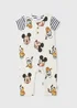 Disney Baby Cream Mickey Mouse Head Top & Dungaree Set (Newborn-23mths) - Up to 1 Month Image 1