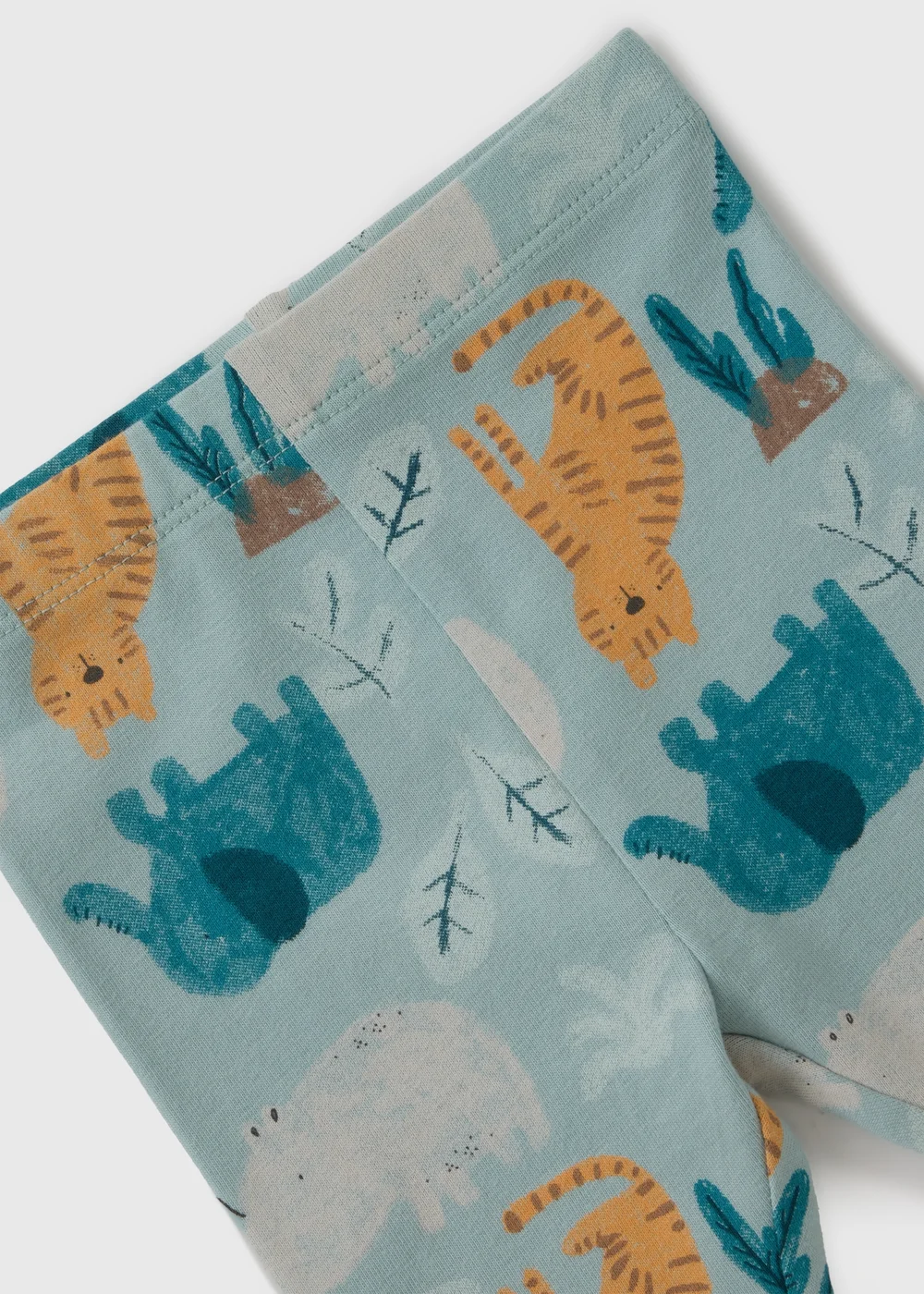 Blue Animal Leggings - Up to 1 Month Image 2