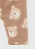 Baby Brown Bear Leggings (Newborn-23mths) - Up to 1 Month Image 2