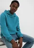 Teal Pull On Hoodie - Small Image 1