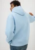 Light Blue Relaxed Fit Pull On Hoodie - S Image 3