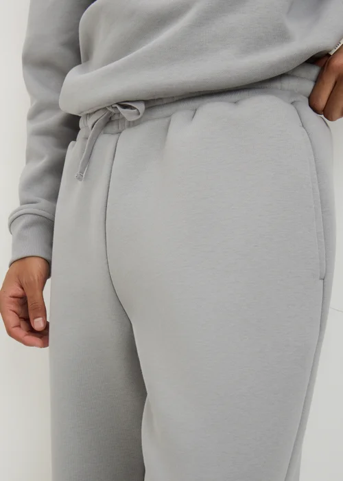 Light Grey Relaxed Fit Jogging Bottoms - Small Image 3