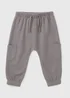 Baby Charcoal Cargo Jogging Bottoms (Newborn-23mths) - Up to 1 Month Image 1