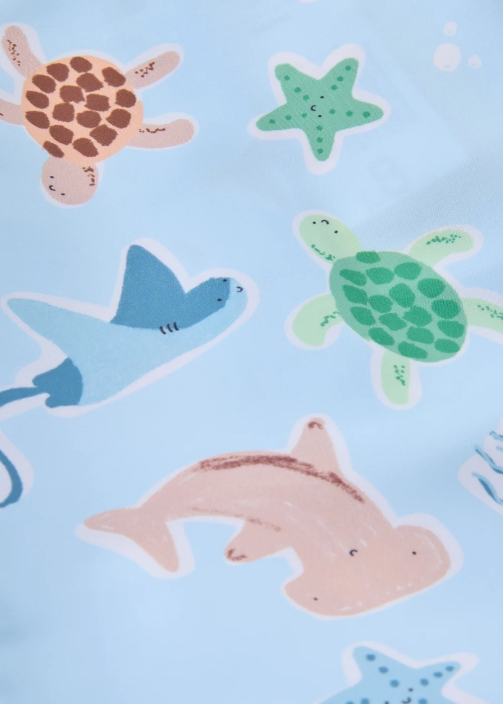 Baby Blue Sea Print Surf Suit (Newborn-23mths) - Age 0 - 3 Months Image 2