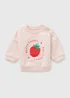 Girls Pink Berry Sweet Sweatshirt (Newborn-23mths) - 1 Month Image 1