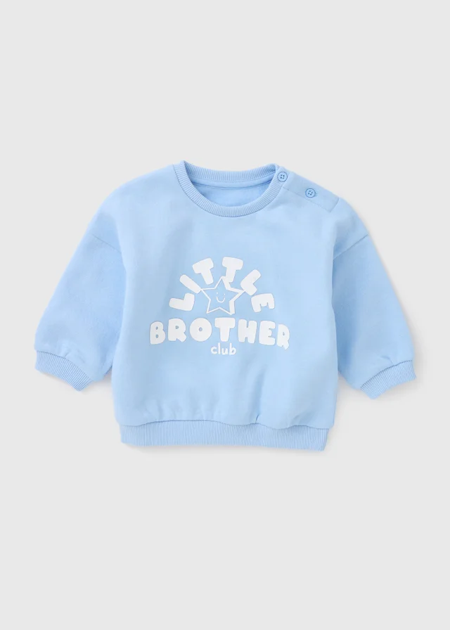 Baby Blue Little Brother Sweatshirt (Newborn-23mths)