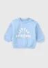 Baby Blue Little Brother Sweatshirt (Newborn-23mths) - 1 Month Image 1