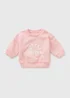 Baby Pink Little Sister Sweatshirt (Newborn-23mths) - 1 Month Image 1