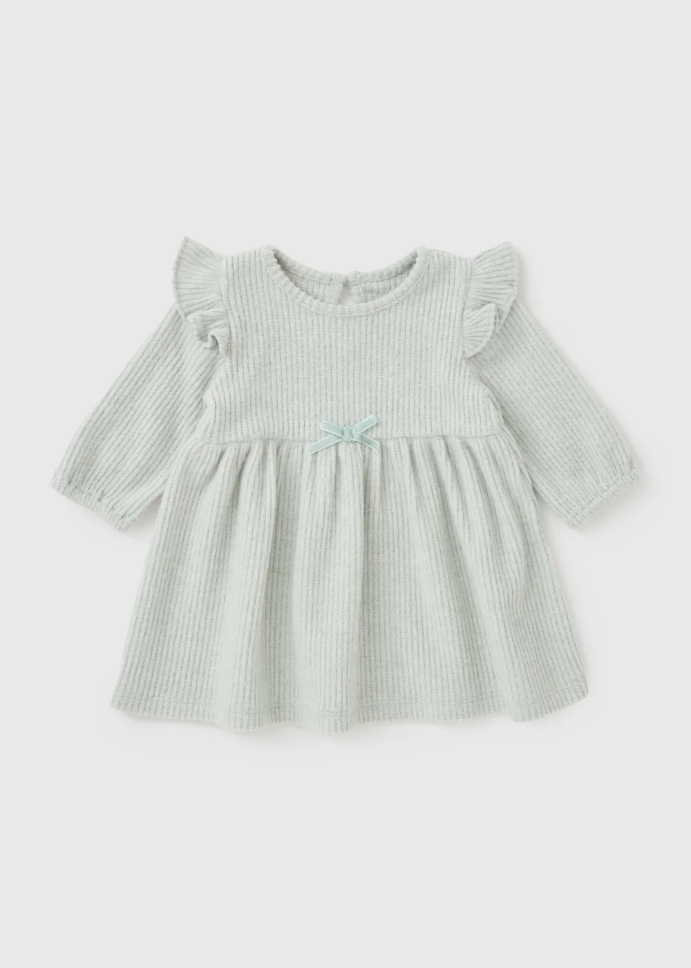 Baby Sage Ribbed Dress (Newborn-23mths) - Up to 1 Month Image 1