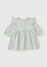 Baby Sage Ribbed Dress (Newborn-23mths) - Up to 1 Month Image 1