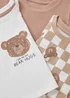 3 Pack Baby Brown Bear Tops (Newborn-23mths) - Up to 1 Month Image 2
