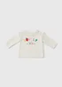Baby White Long Sleeve Lovely Mummy T-Shirt (0-23 mths) - Up to 1 Month Image 1