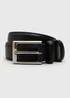 Boys Black Faux Leather Belt (3-13yrs) - Age 7-10 Years Image 1